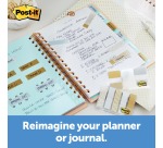 Indextabs Post-it 684 12mmx43mm metallic motief goud zilver 100 tabs