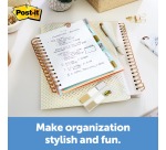 Indextabs Post-it 684 12mmx43mm metallic motief goud zilver 100 tabs