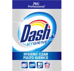 Dash Professional Hygène Plus lessive en poudre, boîte de 5,75 kg, 115 doses