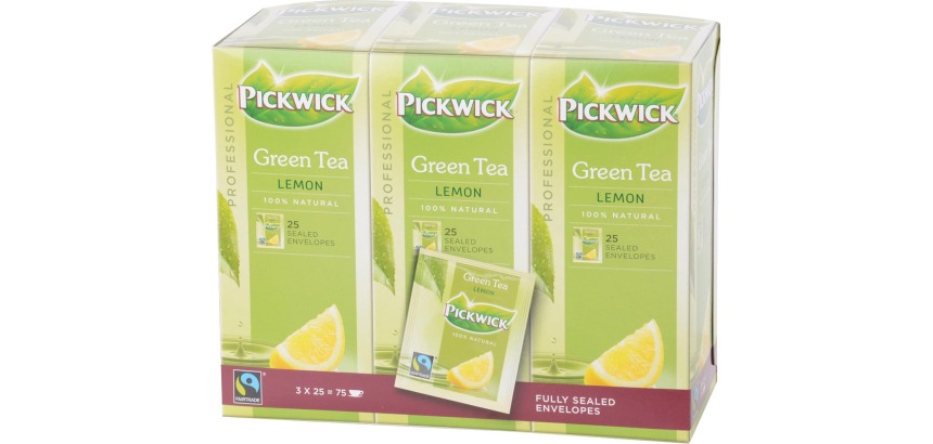 Pickwick Fair Trade Green Tea Lemon 25x 1.5g
