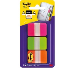 Indextabs Post-it 686GOT 25.4x38mm strong roze en groen 36 tabs