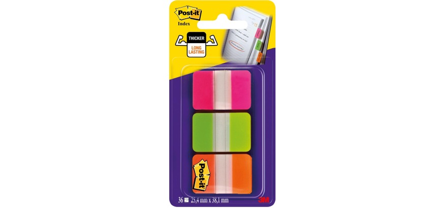 Post-it Lesezeichen 686GOT 25,4x38mm stark sortiert