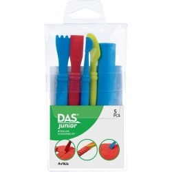 Das spatules de modelage, blister de 5 pièces en couleurs assorties