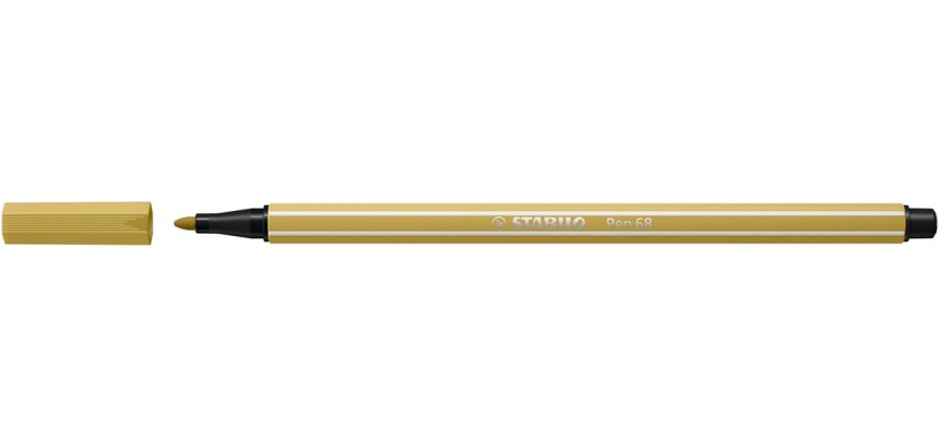 STABILO Pen 68/66 Medium Felt Tip Khaki Green