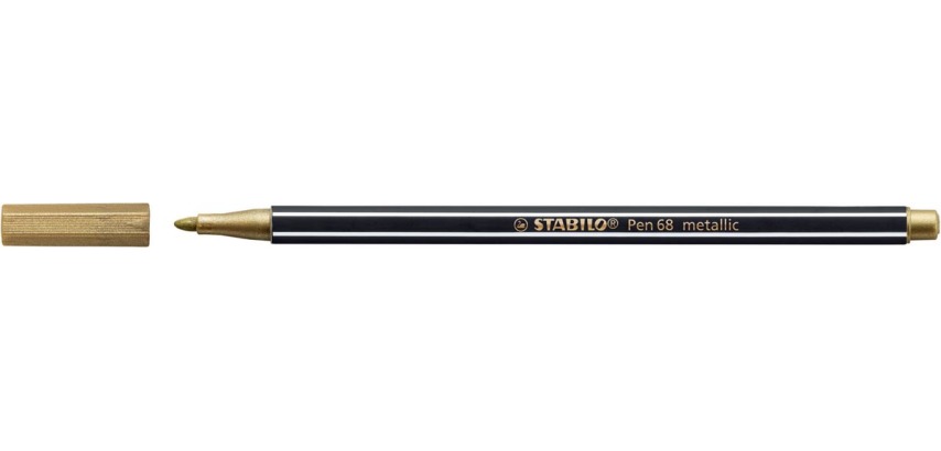 STABILO Pen 68 metallic Filzstift, Gold
