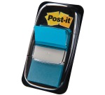 Standard Post-it Index, 25.4 x 43.2 mm, dispenser with 50 tabs, turquoise