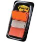 Post-it index standaard, ft 24,4 x 43,2 mm, houder met 50 tabs, oranje