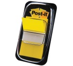 Post-it index standaard, ft 24,4 x 43,2 mm, houder met 50 tabs, geel