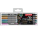 Feutre STABILO Pen 68/06 Medium Metallic étui 6 couleurs
