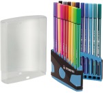 STABILO Pen 68, ColorParade, blau-graue Box, 20 Stück in verschiedenen Farben