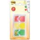 Post-it Index Flèches, ft 25,4 x 43,2 mm, blister de 3 x 20 onglets, geel, rood, groen