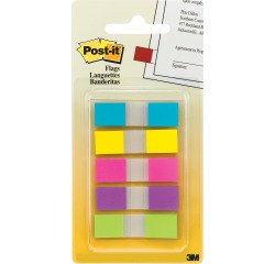 Marque-pages Post-it 6835 11,9x43,1mm 3+2 gratuits assorti 100 pièces