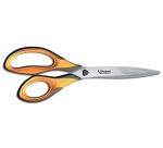 Maped ciseaux Ultimate, ft 21 cm, droite en gauche, bouts pointus, oranje, inox, blister de 1 pièce