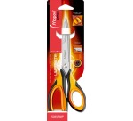 Maped ciseaux Ultimate, ft 21 cm, droite en gauche, bouts pointus, oranje, inox, blister de 1 pièce