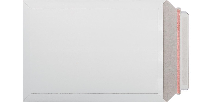 Bong pochette en carton plat, ft 229 x 324 mm, fermeture bande auto-adhésive, boîte de 100 pièces