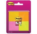 Bloc-mémos Post-it 6910 Super Sticky 51x51mm assorti 4 pièces