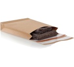 e-Green Flachbodenbeutel, ft 350 x 250 x 50 + 96 mm, Karton mit 250 Stück