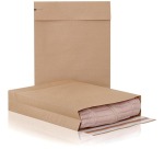 e-Green flat-bottom pouch, size 400 x 500 x 100 + 100 mm, box of 100 pieces