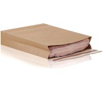 e-Green Flachbodenbeutel, Größe 400 x 500 x 100 + 100 mm, Box mit 100 Stück