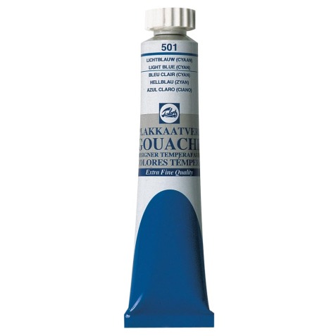 Talens gouache Extra Fine tube de 20 ml, bleu clair (cyan)