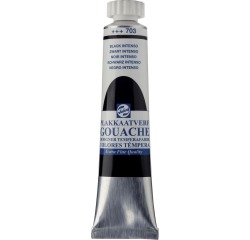 Talens gouache Extra Fine tube de 20 ml, noir intenso