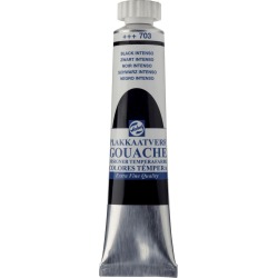 Talens plakkaatverf Extra Fijn tube van 20 ml, zwart intenso