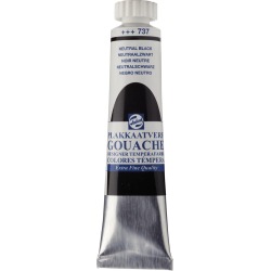 Talens gouache Extra Fine tube de 20 ml, noir neutre