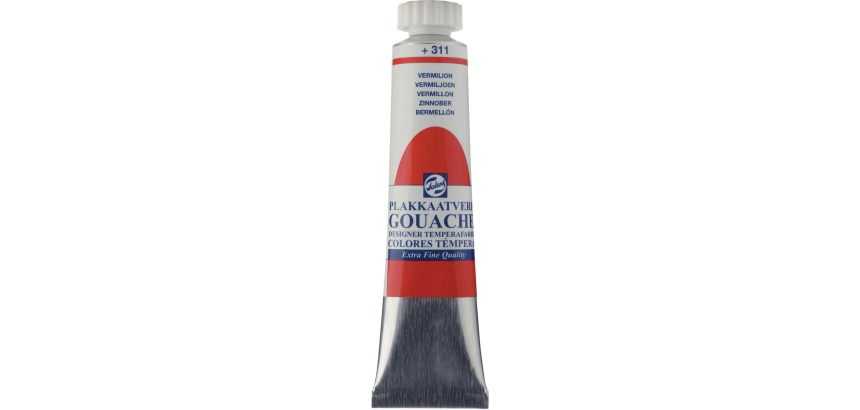 Talens Gouache Extra Fein 20 ml Tube, Zinnoberrot