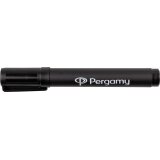 Pergamy permanent marker met beitelpunt, zwart