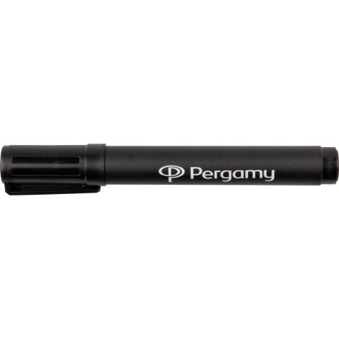 Pergamy permanent marker met beitelpunt, zwart