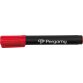 Pergamy permanent marker met beitelpunt, rood