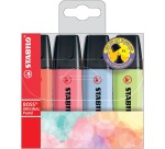 STABILO BOSS ORIGINAL Pastell-Textmarker, Etui mit 4 Stück in verschiedenen Farben