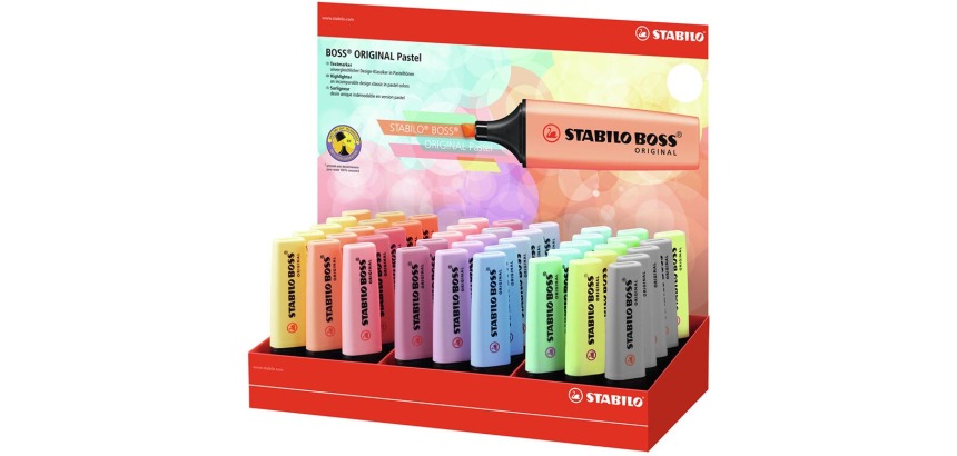 STABILO BOSS ORIGINAL Pastel highlighter, assorted
