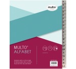 Multo Register A5 17-fach gelocht A-Z PP grau