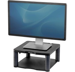 Fellowes support pour moniteur hauteur réglable (de 64 à 165 mm) avec base en plastique