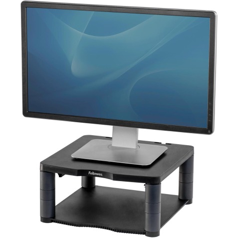 Fellowes support pour moniteur hauteur réglable (de 64 à 165 mm) avec base en plastique