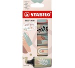 STABILO BOSS MINI naturevibes Textmarker, verschiedene Farben, Blisterpackung mit 5 Stück
