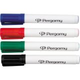 Pergamy whiteboardmarker, etui met 4 stuks