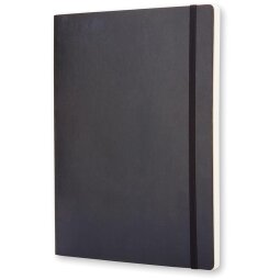 Moleskine notitieboek, ft 19 x 25 cm, effen, soepele cover, 192 blad, zwart