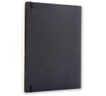 Moleskine carnet de notes, ft 19 x 25 cm, uni, couverture flexible, 192 pages, noir