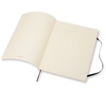 Moleskine carnet de notes, ft 19 x 25 cm, uni, couverture flexible, 192 pages, noir