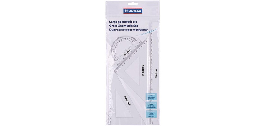 DONAU tekenset geometric, 4-delig