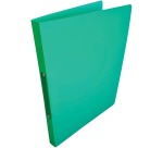 Alpha ring binder, for A4 size, in PP, 2 rings of 16 mm, green
