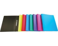 Alpha classeur à anneaux, pour ft A4, en PP, 2 anneaux de 16 mm, couleurs assorties
