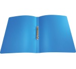 Alpha ring binder, for A4 size, in PP, 2 rings of 16 mm, blue