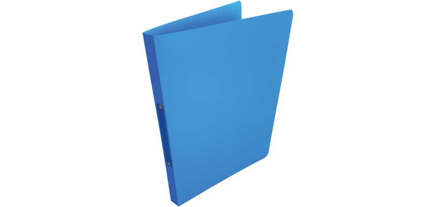 Alpha ring binder, for A4 size, in PP, 2 rings of 16 mm, blue