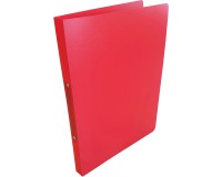 Alpha classeur à anneaux, pour ft A4, en PP, 2 anneaux de 16 mm, rouge