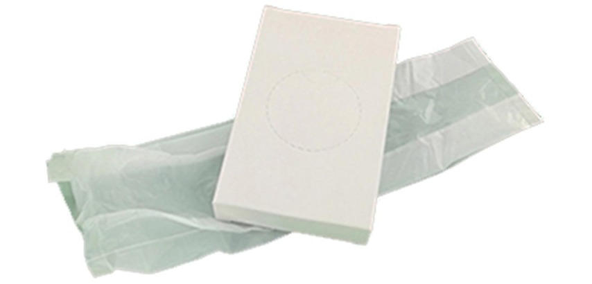 Hygiënezakjes LDPE, wit, 46 x 25 stuks