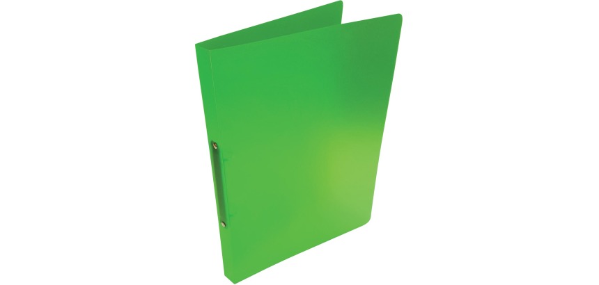 Alpha ringmap, voor ft A4, uit PP, 2 ringen van 16 mm, transparant groen