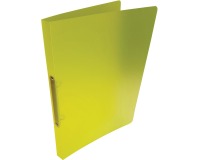 Alpha classeur à anneaux, pour A4, en PP, 2 anneaux de 16 mm, jaune transparent